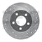 Dynamic Friction Co BRAKE ROTOR DRILLED AND SLOTTED SILVER 631-80040R - alternate 1